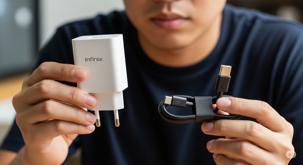 Infinix phone showing charging but battery percentage not increasing