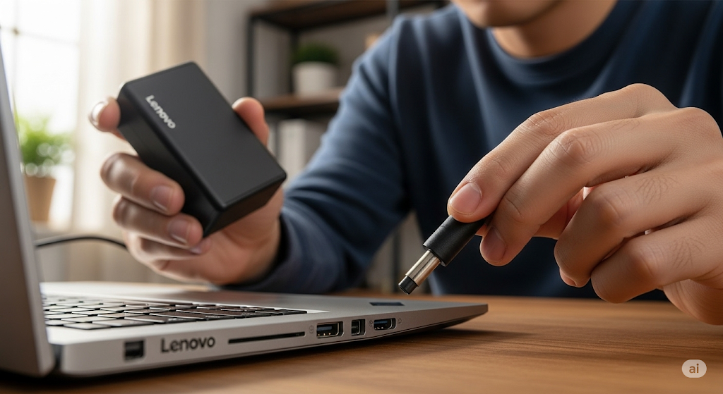 lenovo laptop battery charging but percentage not increasing