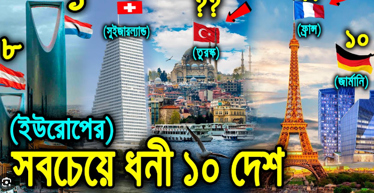 ইউরোপের ধনী দেশের তালিকা ২০২৫ | Richest Countries in Europe 2025